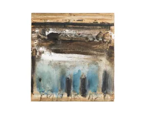 Juliet Holland Signed 2004 “Asoko 39” Mixed Media Wall Assemblage