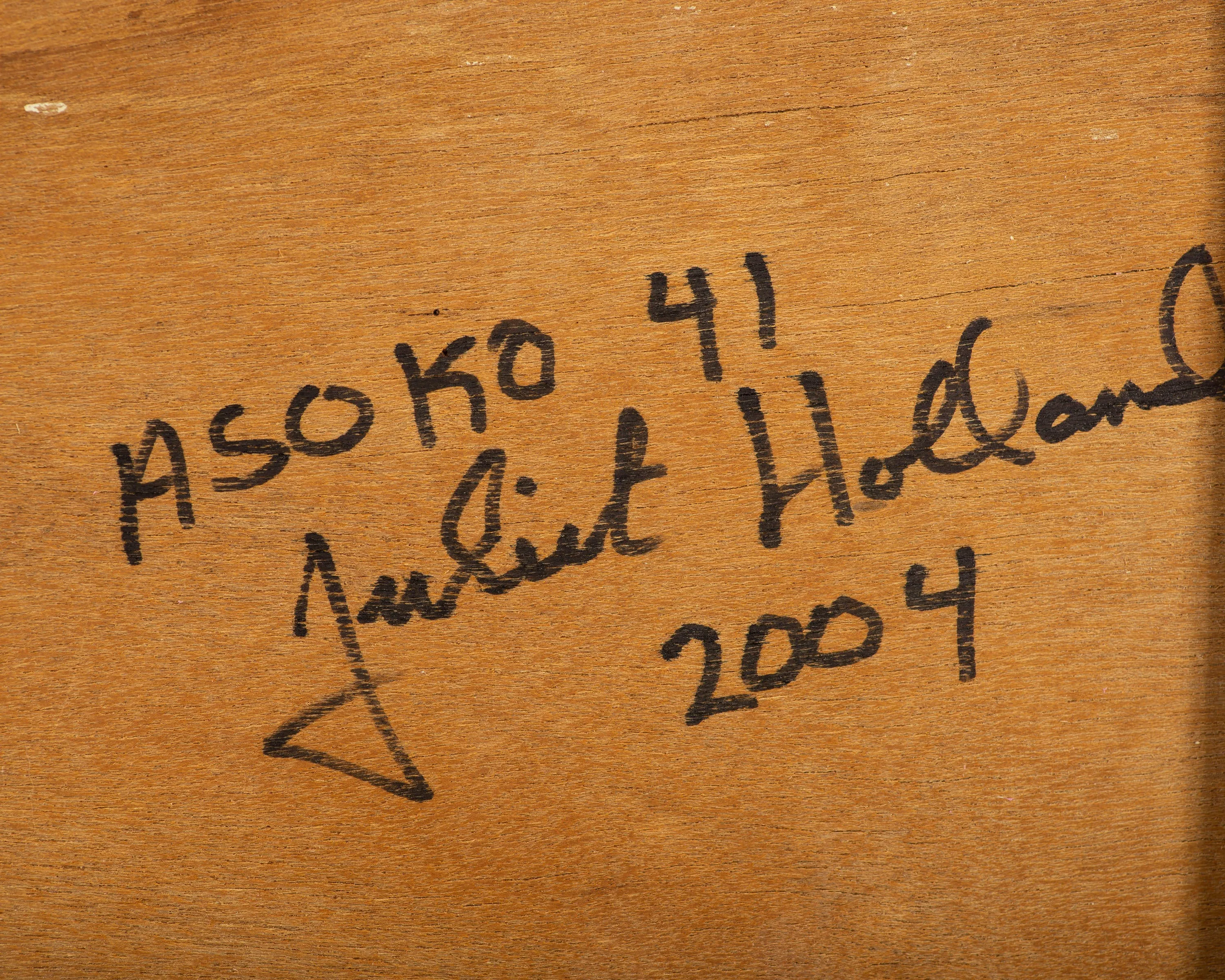 Juliet Holland Signed 2004 “Asoko 41” Mixed Media Wall Assemblage