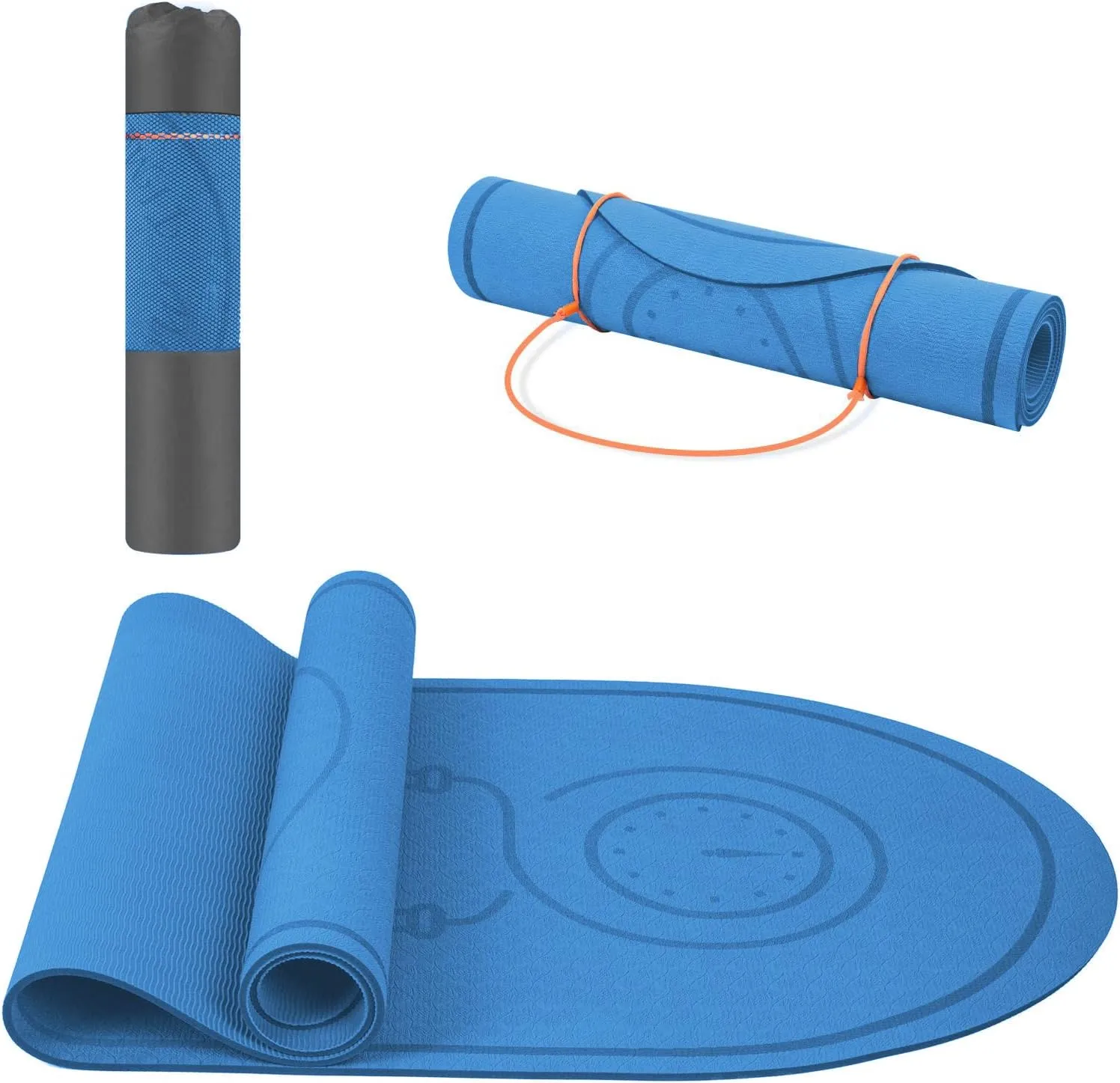 Jump Rope Mat 71"/63"x24" Larger Non-Slip Indoor Outdoor Exercise Fitness Mat, High-Density Workout Shock Absorption for Home Gym Flooring Concrete Jumping Rope