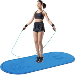 Jump Rope Mat 71"/63"x24" Larger Non-Slip Indoor Outdoor Exercise Fitness Mat, High-Density Workout Shock Absorption for Home Gym Flooring Concrete Jumping Rope