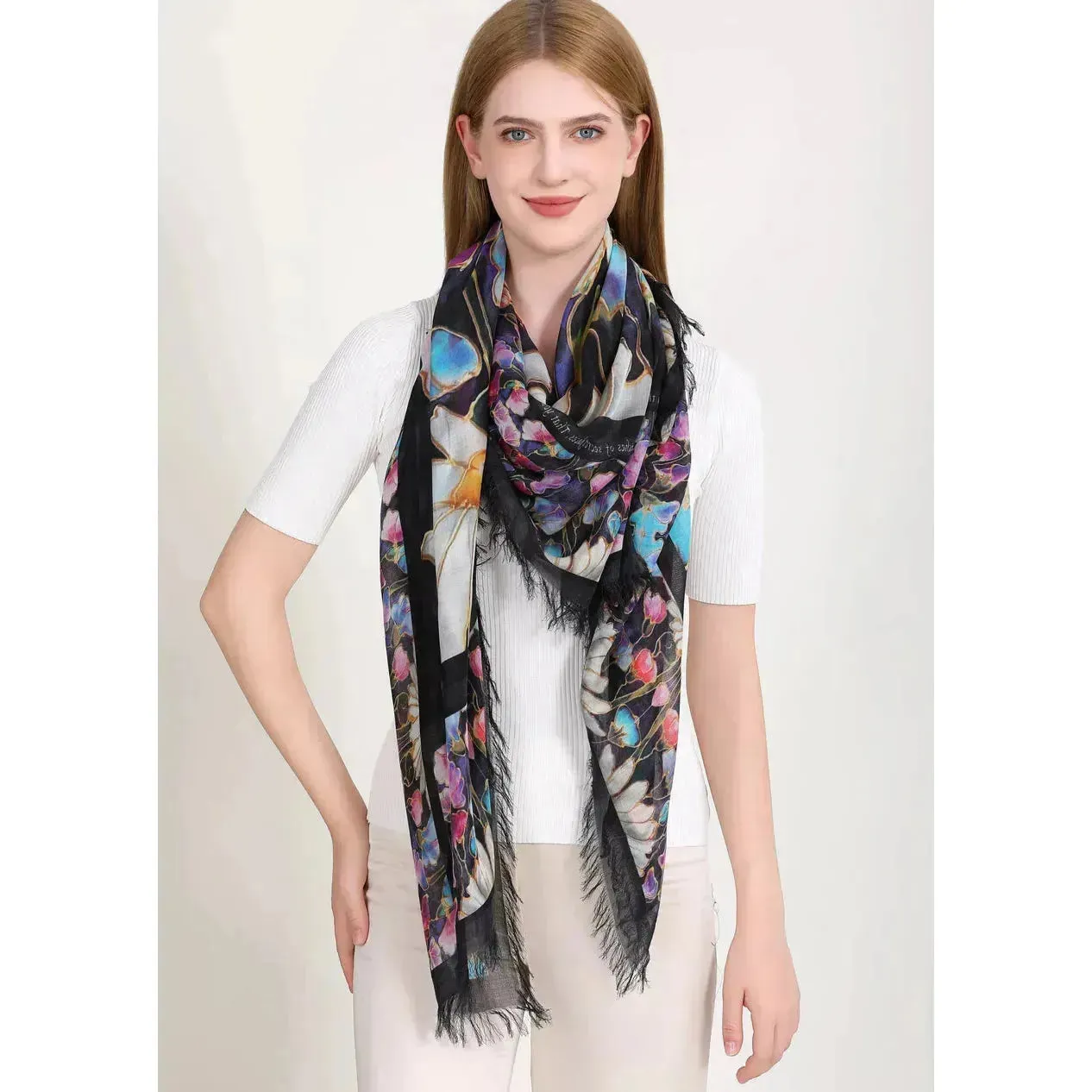 Kaleidoscope - Hand Painted Luxury Silk Scarves