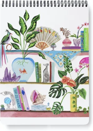 kate spade new york Large College Ruled Notebook, Top Spiral Notebook with 160 Pages, 11.75" x 8.5" Writing Pad, Bookshelf