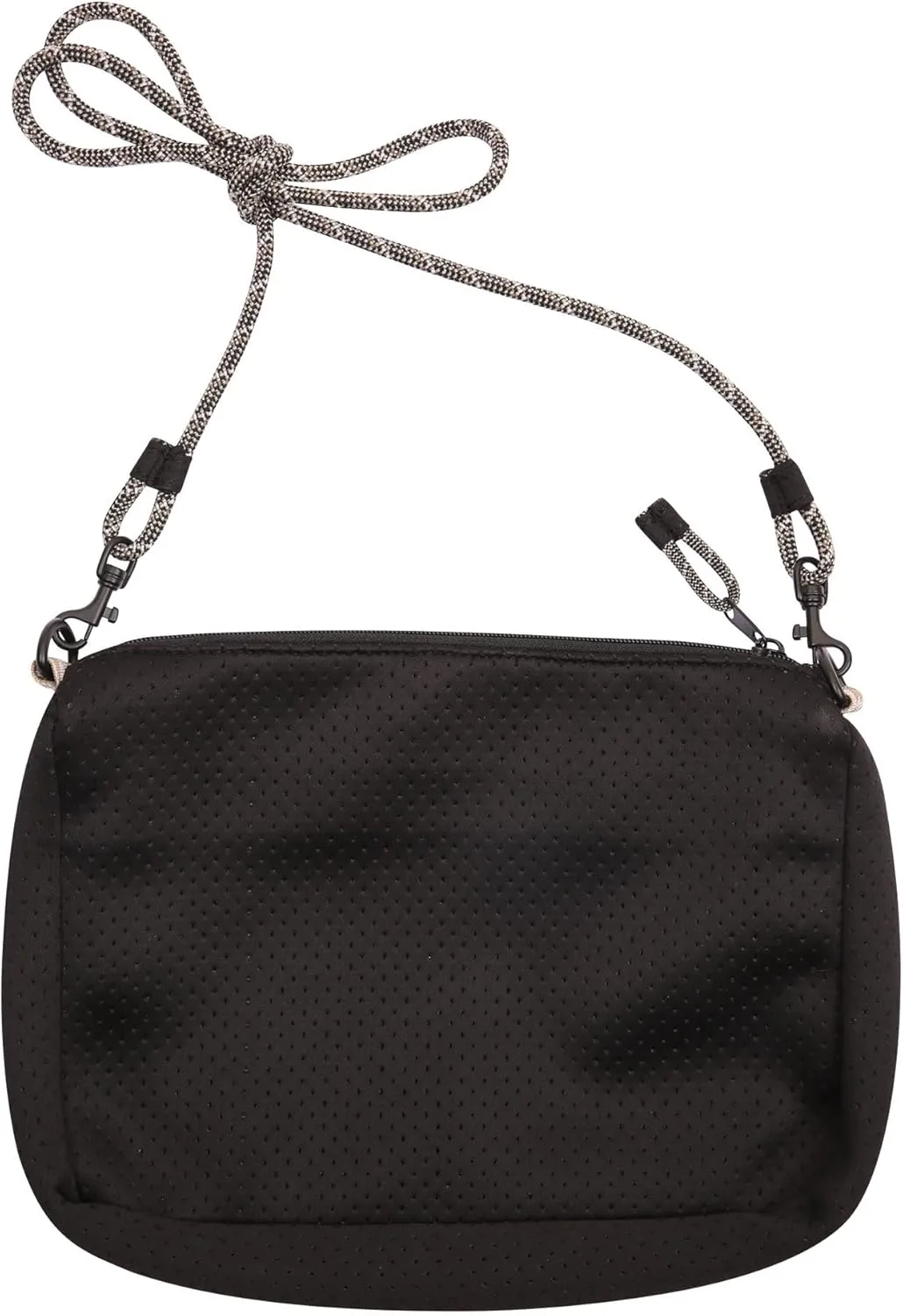 KAVU Pearrygin Pouch Cross Body Bag Mesh Zip Purse - Black