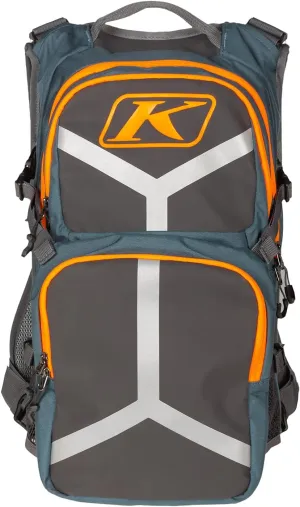 KLIM Arsenal 15 Motorcycle Backpack Petrol - Strike Orange