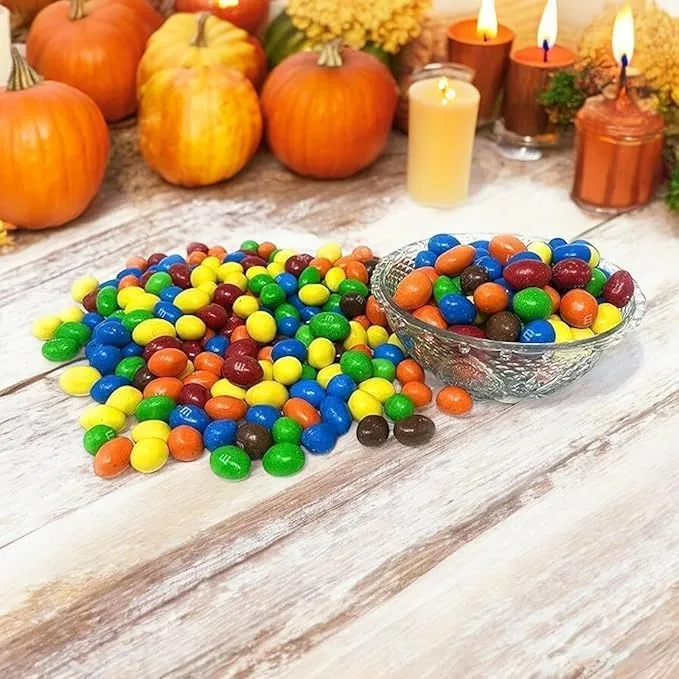 Klub Bulk Peanut M&Ms-1.5 lbs Chocolate Coated Peanut Candy Dipped American Candy Bulk Pantry Party Size Resealable Wholesale Bag (24 Oz)