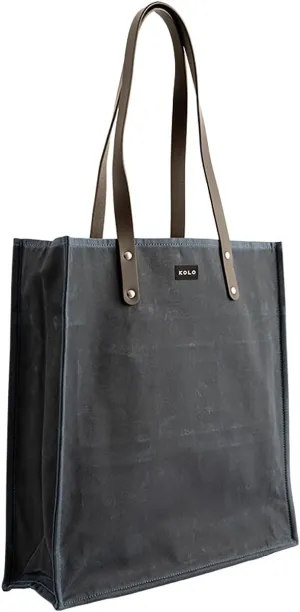 Kolo Mercato Weatherproof Tote Bag, 100% Organic Cotton Canvas, Ideal for Travel