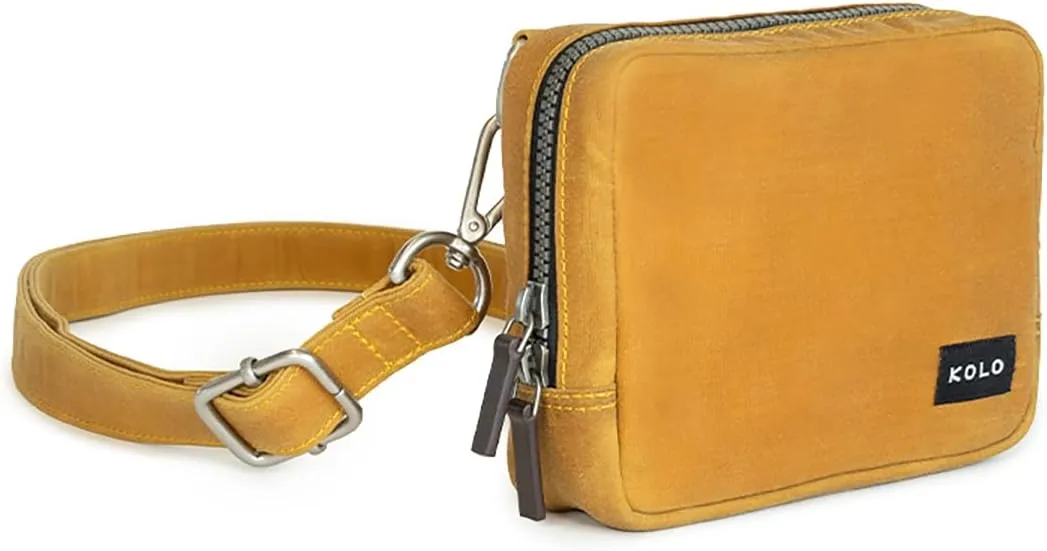 Kolo Myles Shoulder Sling Bag, Cross-Body Shoulder Strap, Organic Waxed Cotton Canvas