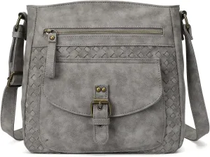 KouLi Buir Crossbody Purses for Women - PU Leather Shoulder Handbags Sling Bag Crossboby Bags Medium Multi Pockets