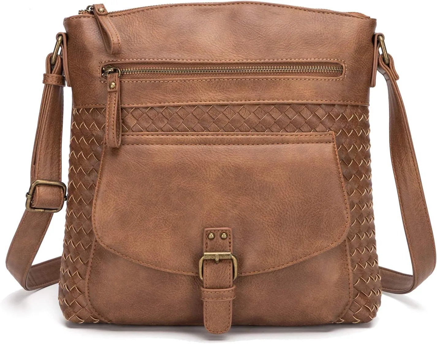 KouLi Buir Crossbody Purses for Women - PU Leather Shoulder Handbags Sling Bag Crossboby Bags Medium Multi Pockets