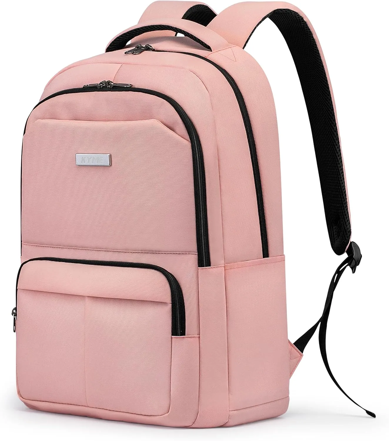 KYME Work Backpack,Large Backpack,17 Inch Travel Laptop Backpack,Water Resistant Collage Book Bags for Women,Pink