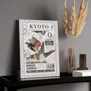 Kyoto - Torn Collage Canvas