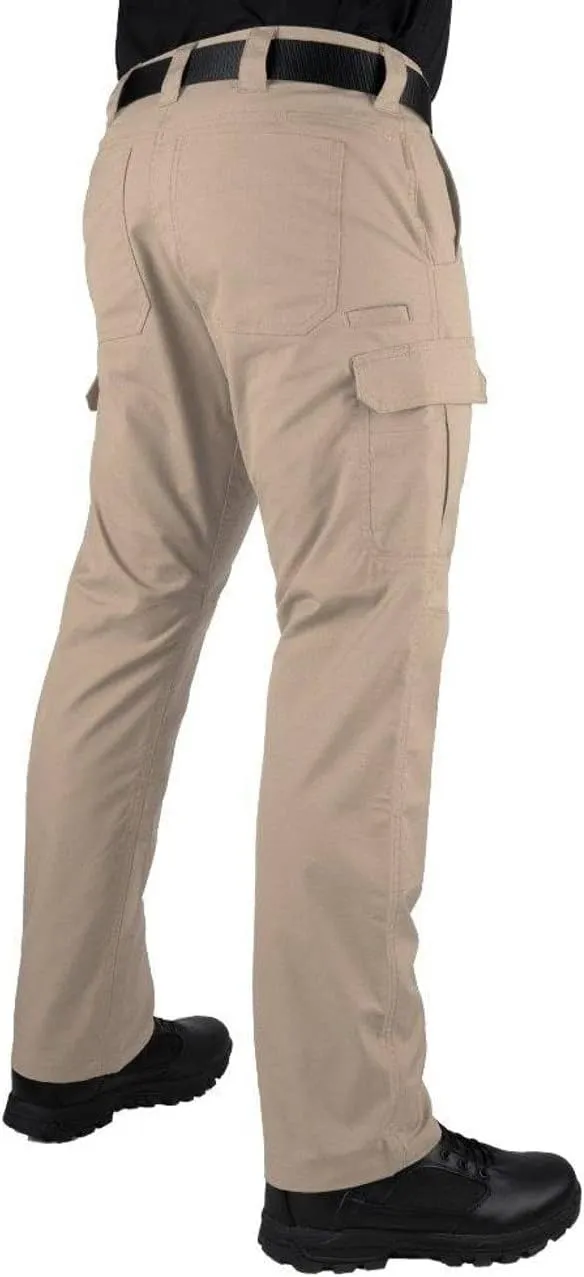 LA Police Gear Men's Battle Rattle Stretch Cargo Pants, Durable Ripstop Tactical Pants for Men, Stretch Waistband EDC Pants
