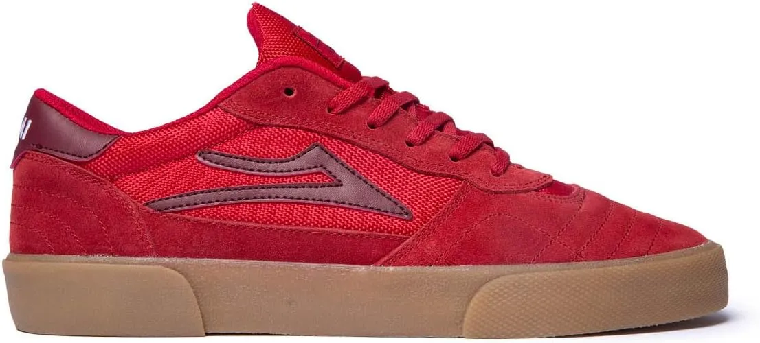 Lakai Cambridge Mens Skate Shoes, Red/Burgundy Suede, 5