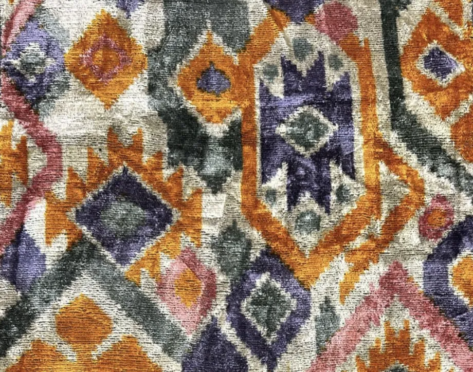 Large Tote Ikat Handle