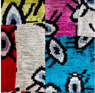 Large Tote Ikat Handle