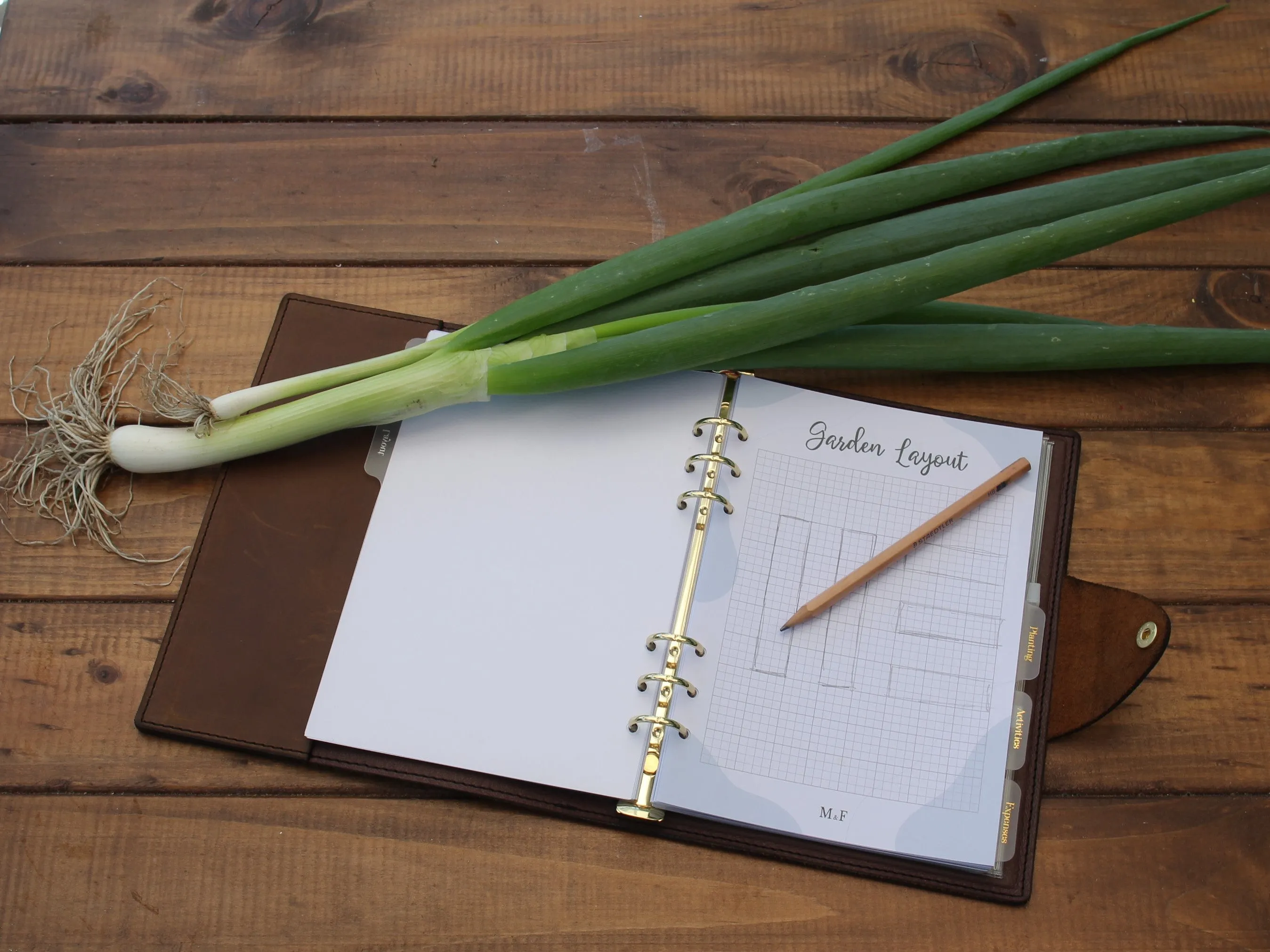 Leather Gardening Journal Gift Set ⎹ Garden Journal ⎹ Large Gift Box