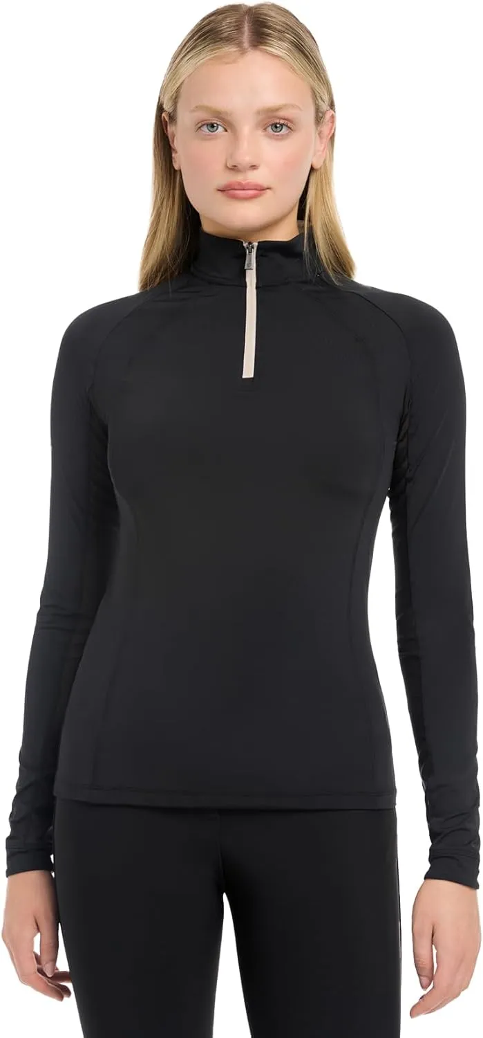 LeMieux Halle Lightweight Base Layer - UV30  Cooling Under Layer - Ventilated Mesh Under Sleeves - Womens Riding Top