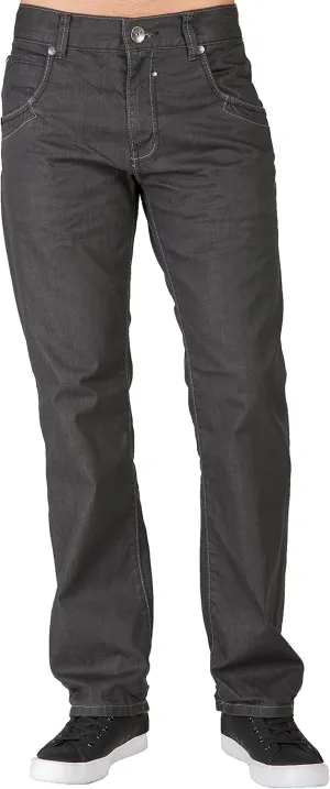 Level 7 Men's Relaxed Bootcut & Relaxed Straight Leg Denim Distressed Jeans with Zipper Pocket