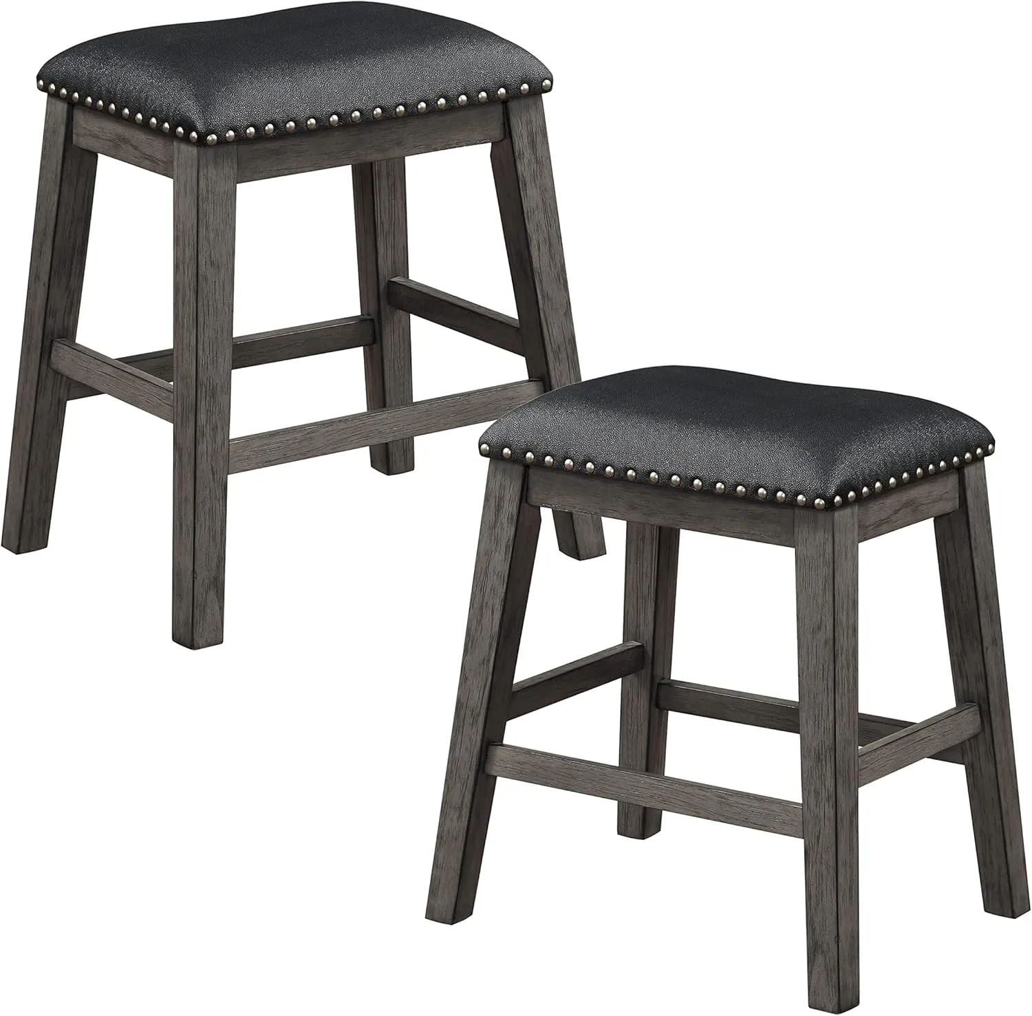 Lexicon Dickensian Counter Height Stool (Set of 2), Gray