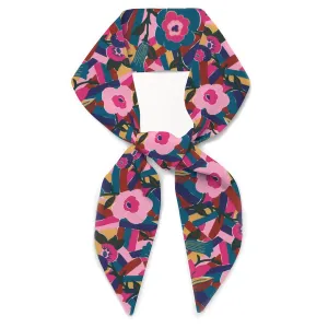Liberty London Purse, Head, or Neck Scarf - "Bloomsbury" Floral Skinny Scarf - Headband, Handbag, Purse Handle - Silky Tana Lawn Cotton - Choose Length