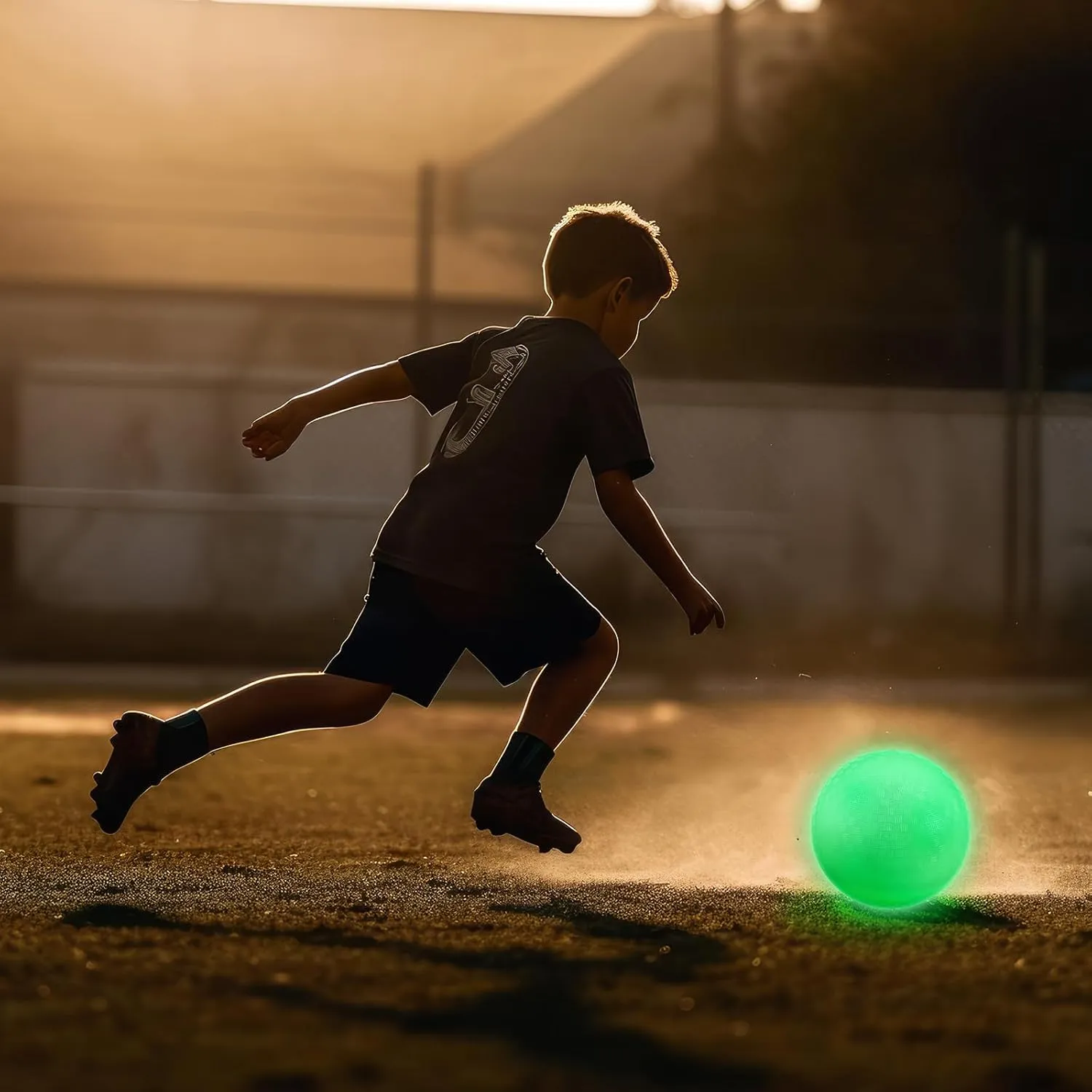 Libima 8.5 Inches Glow in The Dark Kickballs Dodgeballs Light up Playground Ball Bouncy Balls with Pump for Kids Adults Playground School Backyard Game Outdoor Glow in The Dark Games