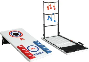 Lifetime Heavy Duty Cornhole, Ladder Golf Game and Table Combo Set