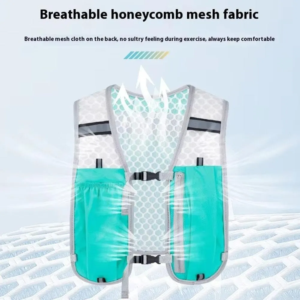 Lightweight Breathable Pack for Men Women,Adjustable Chest Straps Running Hydration Vest
