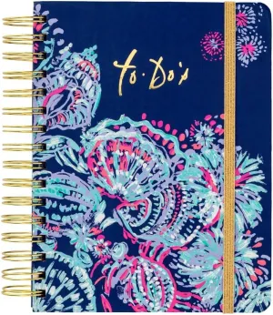 Lilly Pulitzer Women's Hardcover Undated To Do Planner, 6.5" x 8.5" (Gypsea Girl)