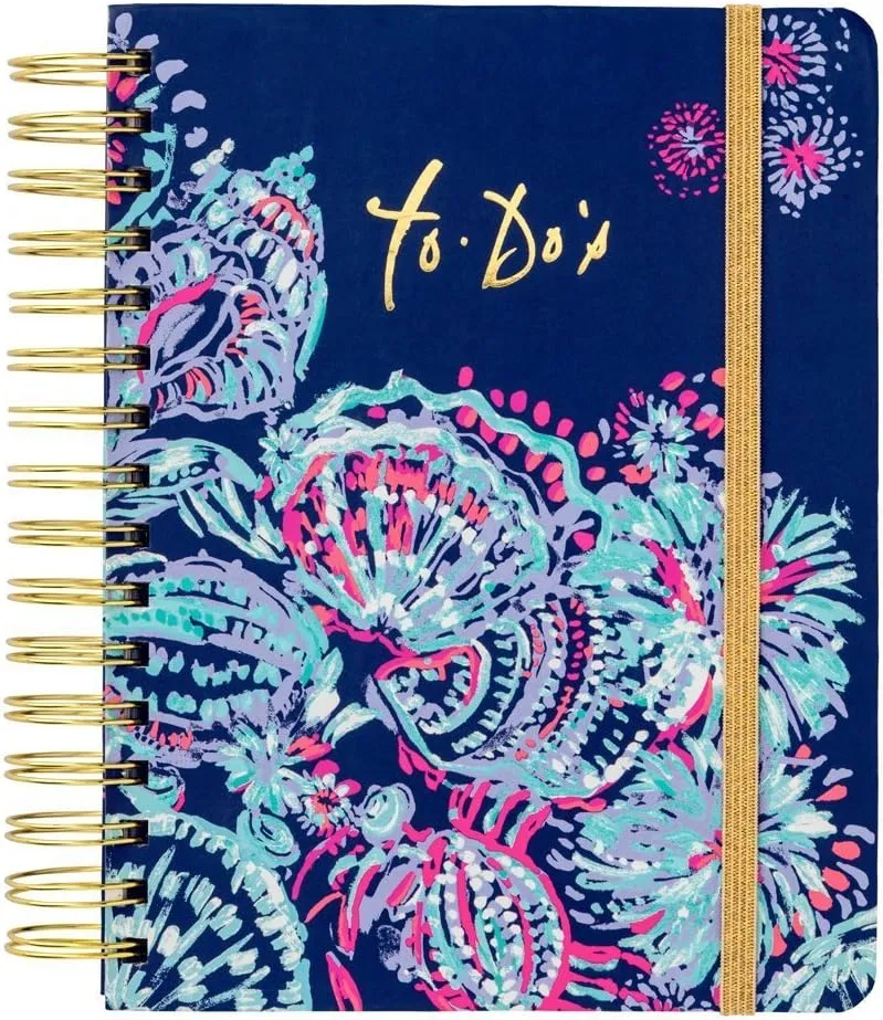 Lilly Pulitzer Women's Hardcover Undated To Do Planner, 6.5" x 8.5" (Gypsea Girl)