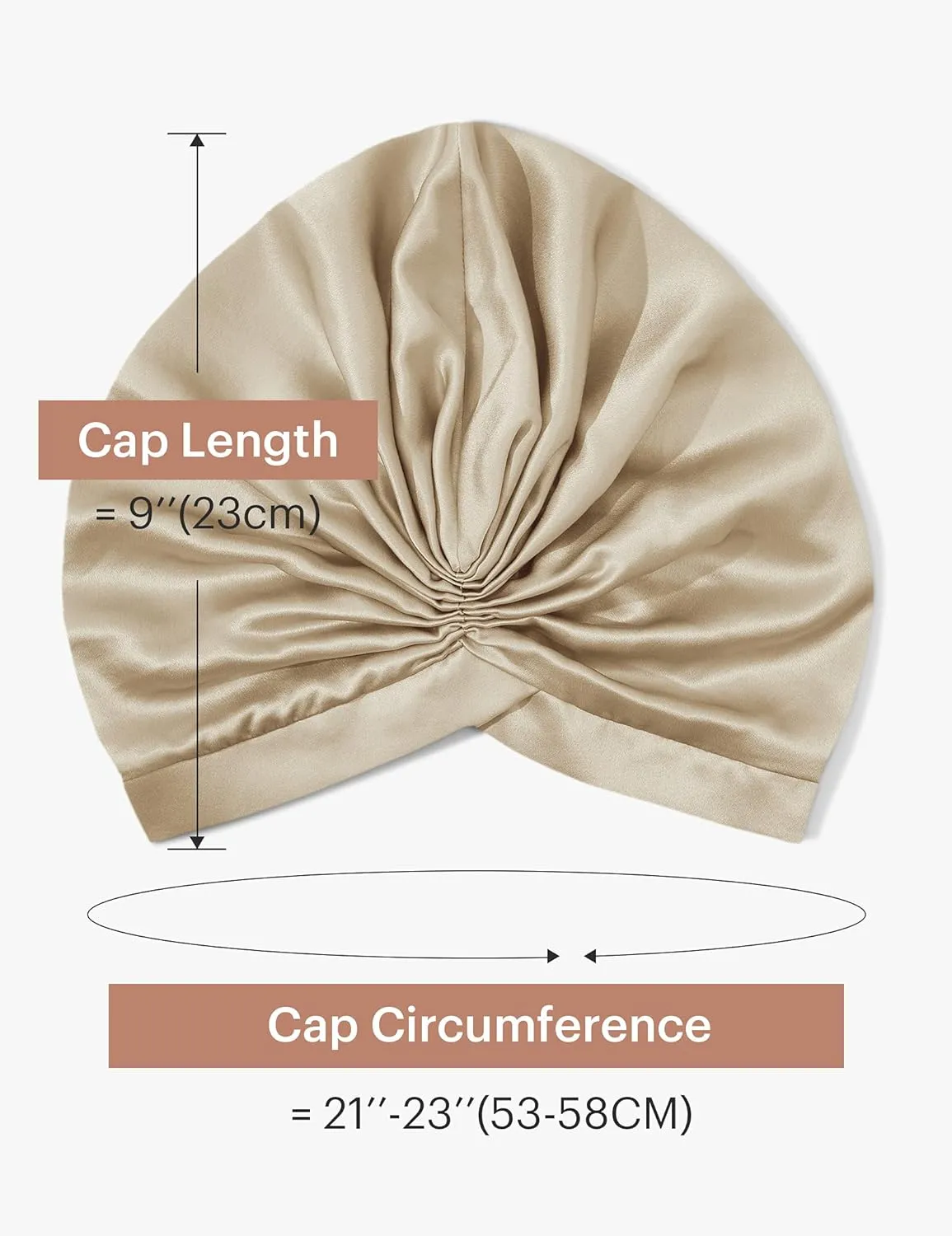 LilySilk Silk Bonnet for Sleeping Womens 100% Mulberry Silk Sleep Cap Hair Wrap for Curly Long Hair