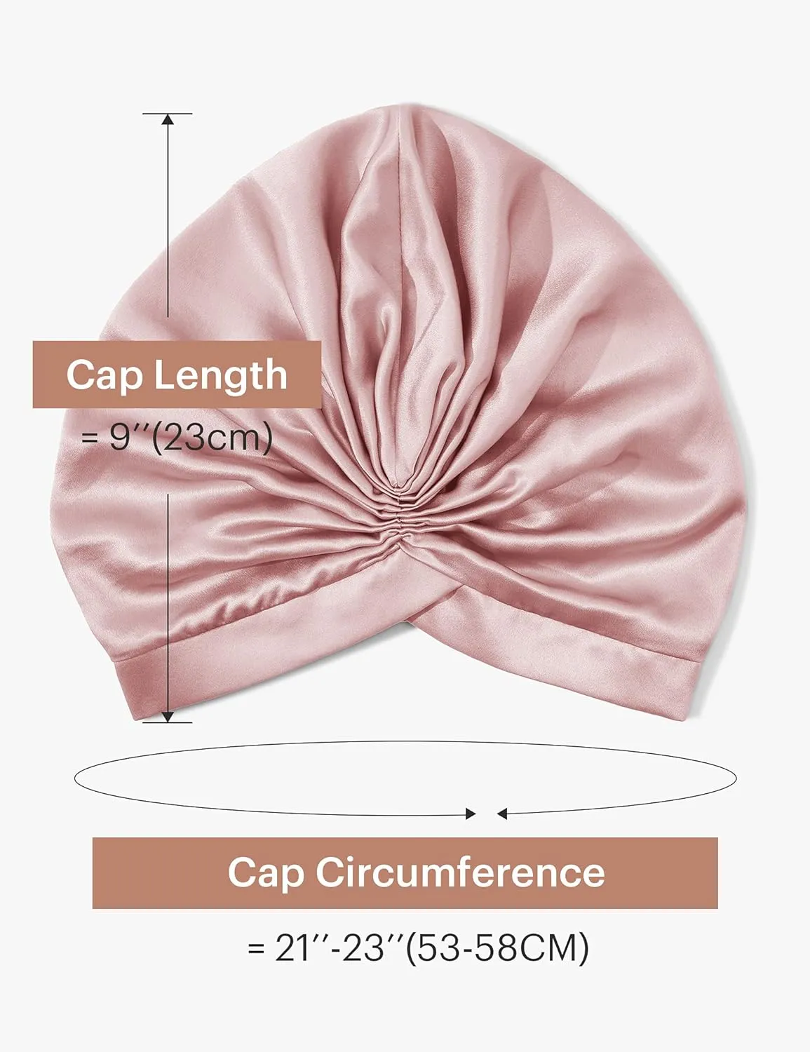 LilySilk Silk Bonnet for Sleeping Womens 100% Mulberry Silk Sleep Cap Hair Wrap for Curly Long Hair