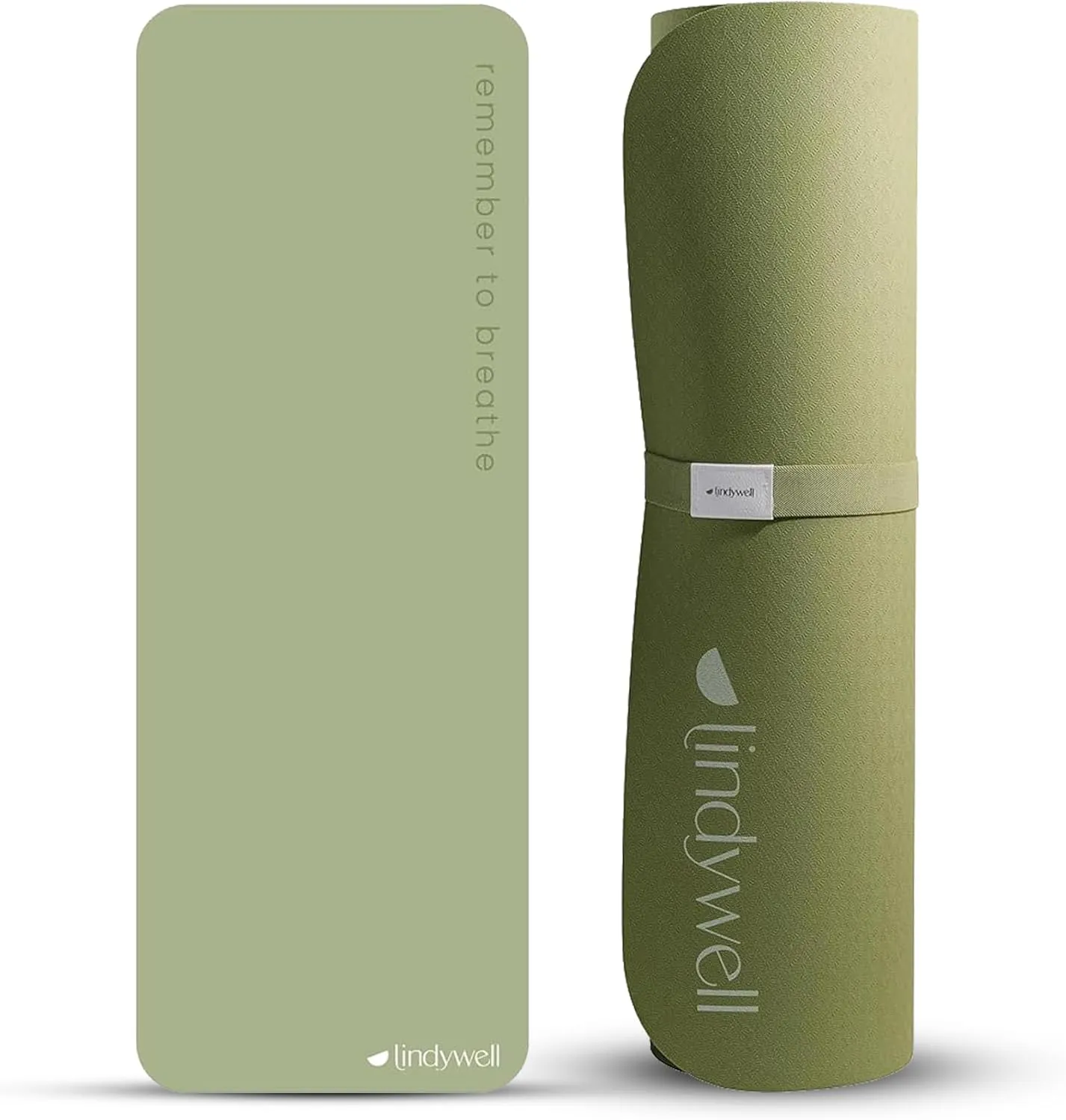 Lindywell Pilates Yoga Workout Mat Non Slip 6mm, 8mm, 10mm Thick - 6ft x 26in - Workout Exercise Mat, Superior Joint & Spine Support - Portable with Straps - Perfect for Yoga, Stretching, & Pilates