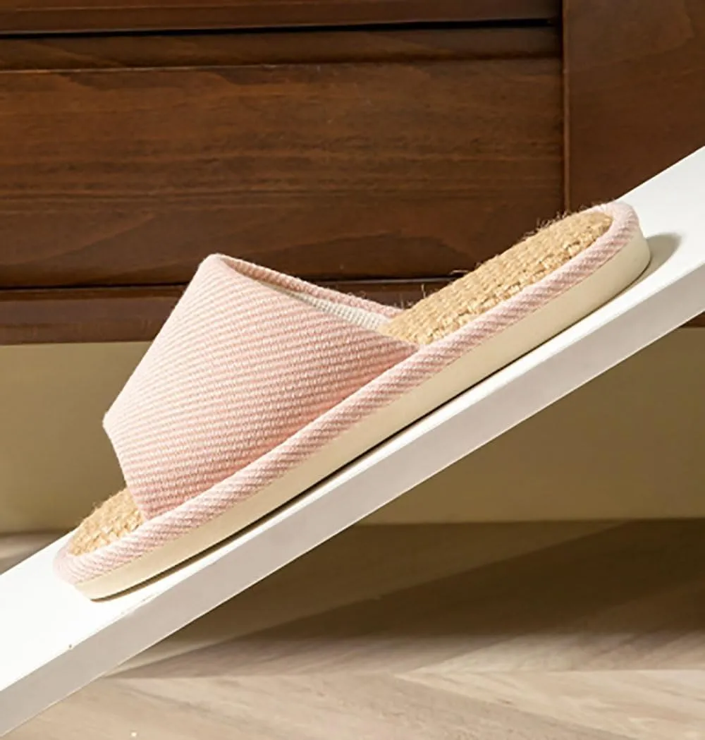 Linen Slippers - Indoor Summer Silent Slippers For Women And Men