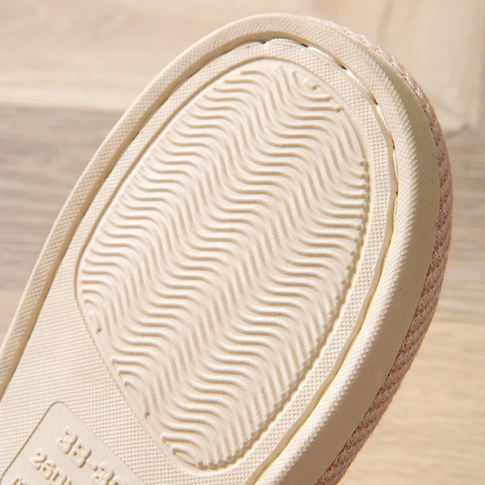 Linen Slippers - Indoor Summer Silent Slippers For Women And Men