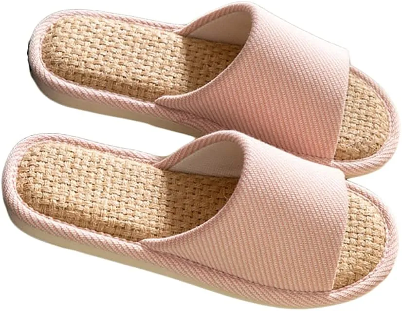 Linen Slippers - Indoor Summer Silent Slippers For Women And Men