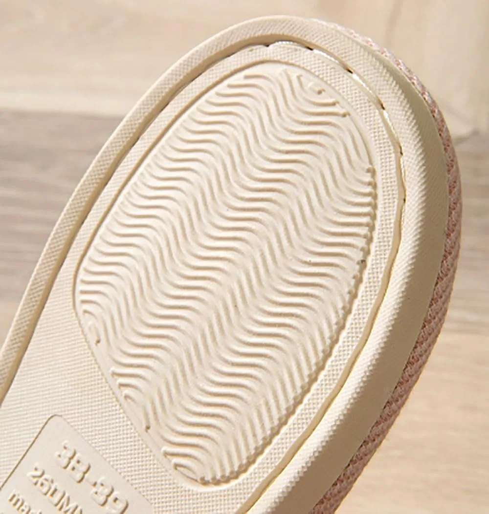 Linen Slippers - Indoor Summer Silent Slippers For Women And Men
