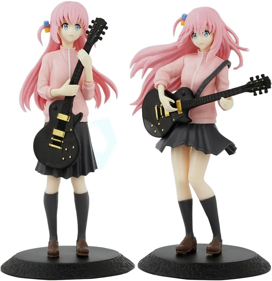 LUNK Goto Hitori Figure Standing Pose 15cm PVC Anime Figure Goto Hitori Action Figures Collection Desktop Ornaments Birthday Gifts