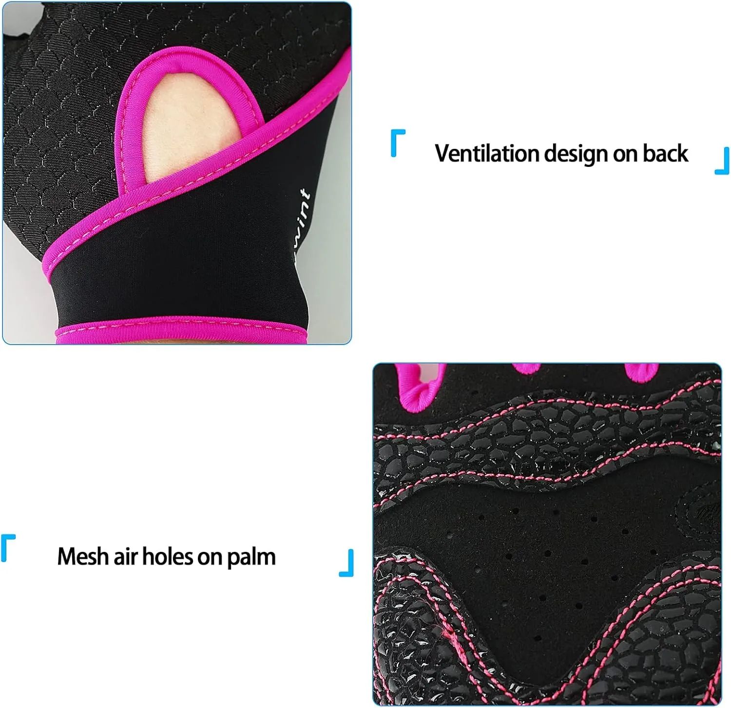 Luwint Kids Workout Gloves, Ventilated Grip Exercise Gloves for Boys and Girls Weightlifting Hanging Gym, Children 3-12 Years