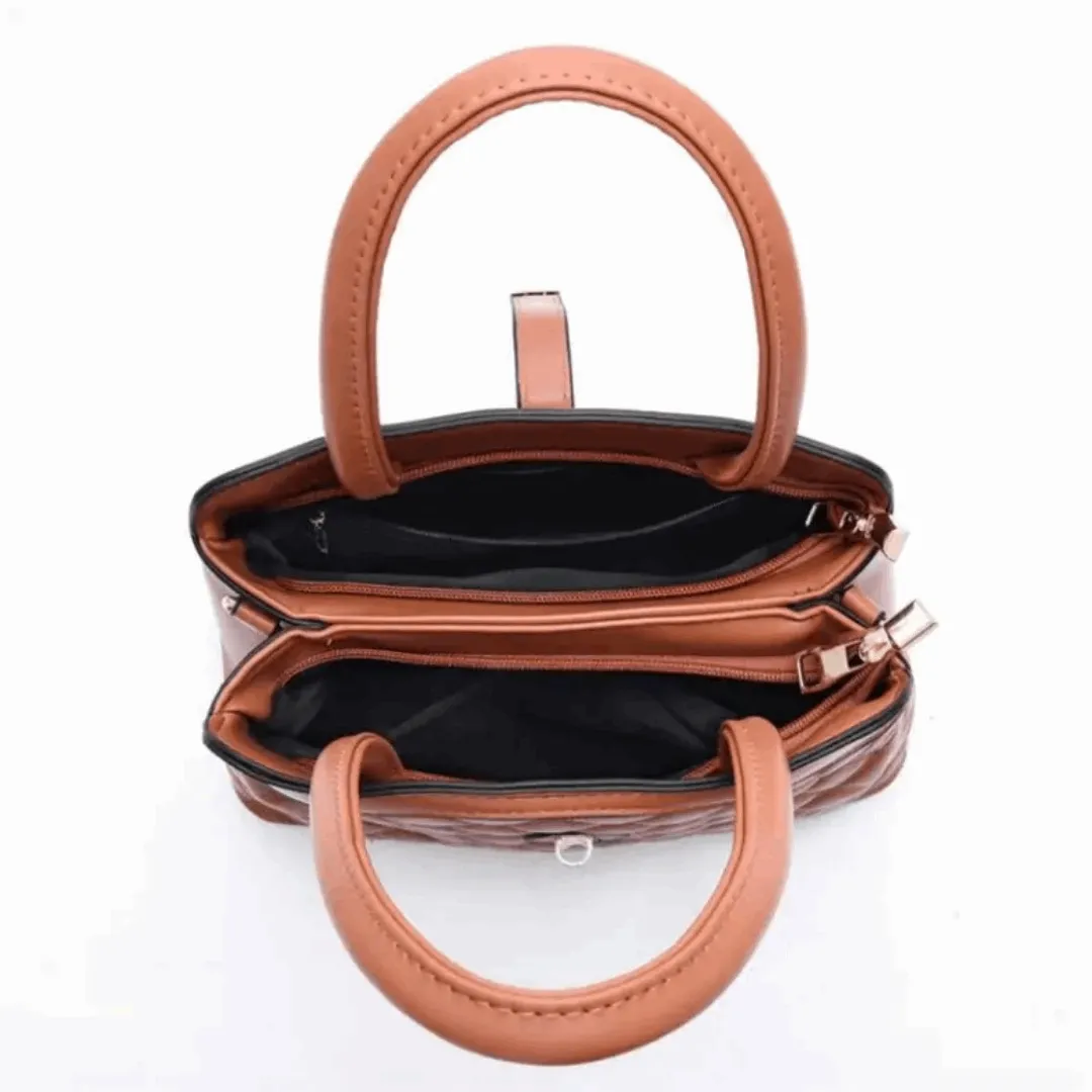 Luxury Textured Tote & Handbag Set – High-Capacity Fashion Messenger Bag for Women