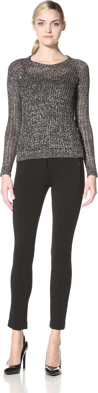 M Patmos Women's Metallic Crew Neck Sweater