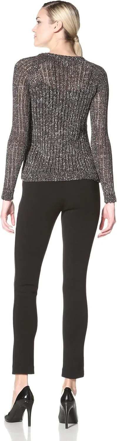 M Patmos Women's Metallic Crew Neck Sweater