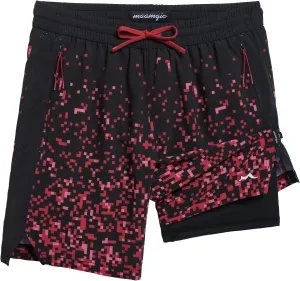 maamgic Boys Athletic Shorts with Liner Teens Youth 2 in 1 Active Running Shorts