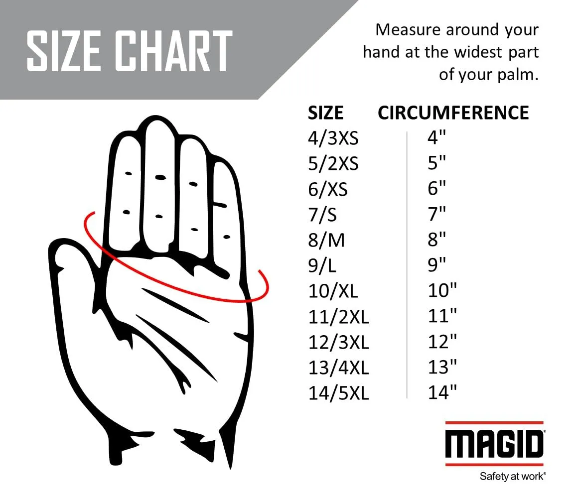 MAGID T92CP MultiMaster PVC Dotted Jersey Gloves, Brown, 12 Pack, Large