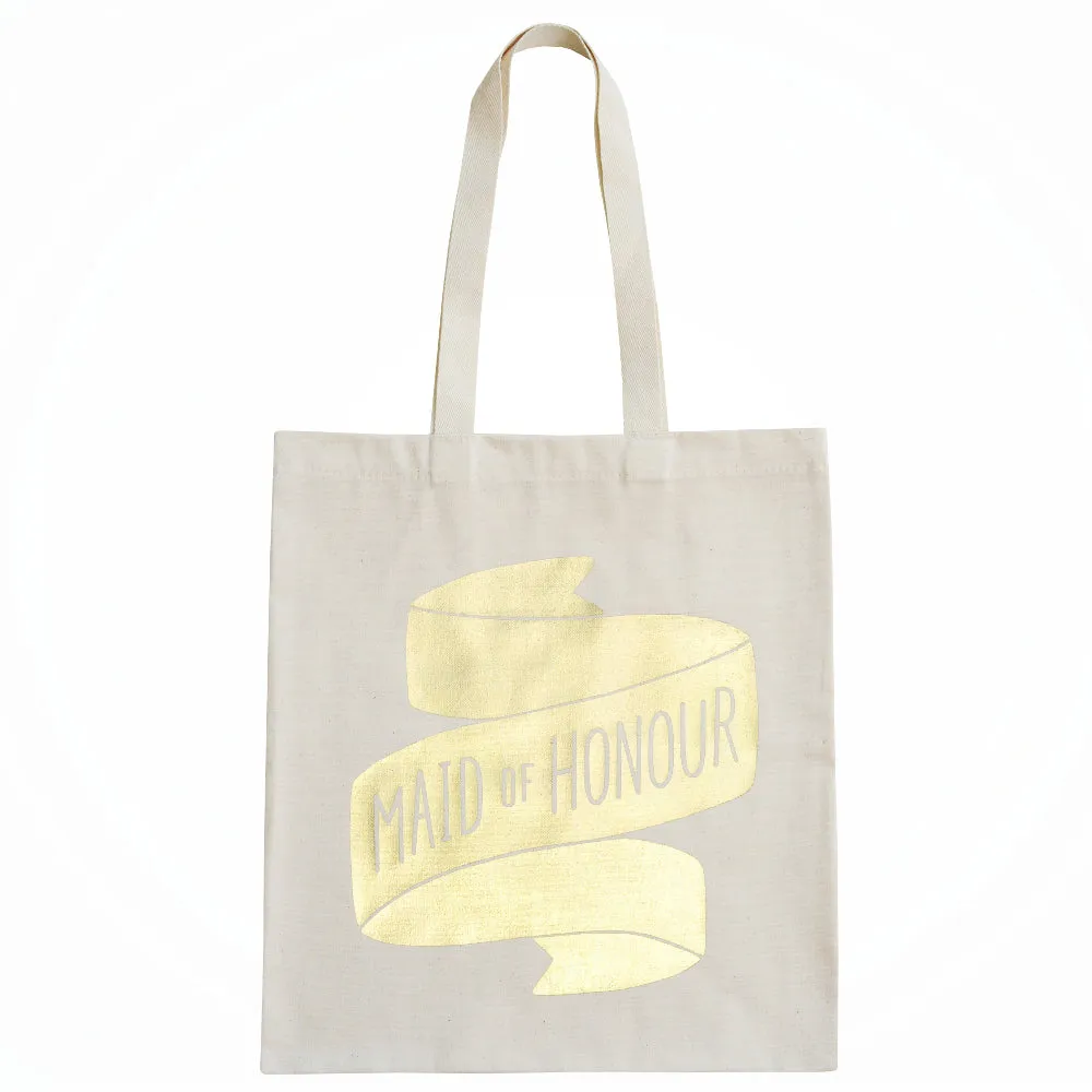 Maid of honour tote bag (gold)
