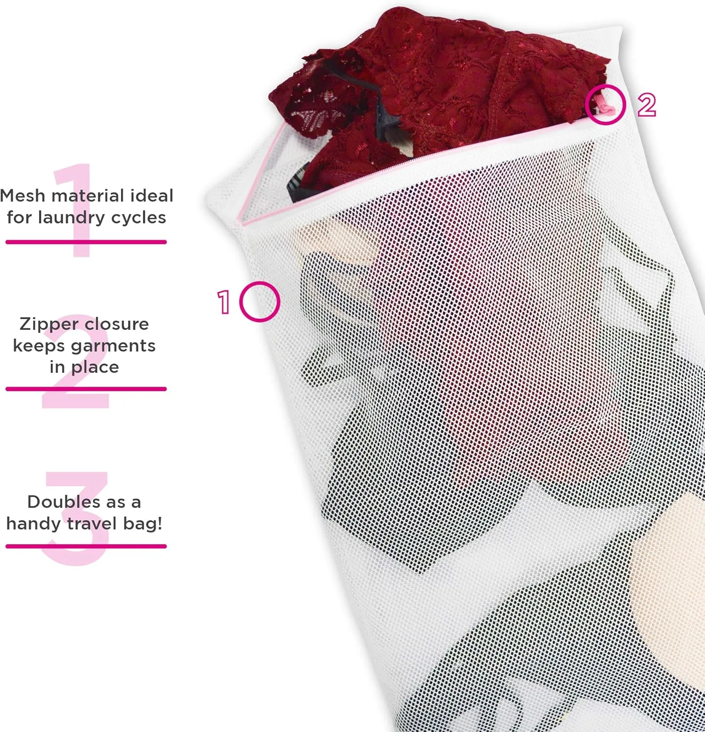 Maidenform Women's Mesh Lingerie Bag