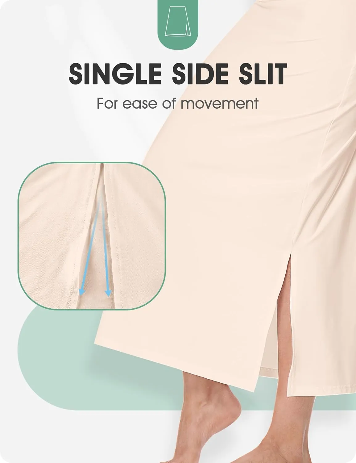 MANCYFIT Half Slip for Women Under Dresses Full Length Long Under Skirt with Lace 36"