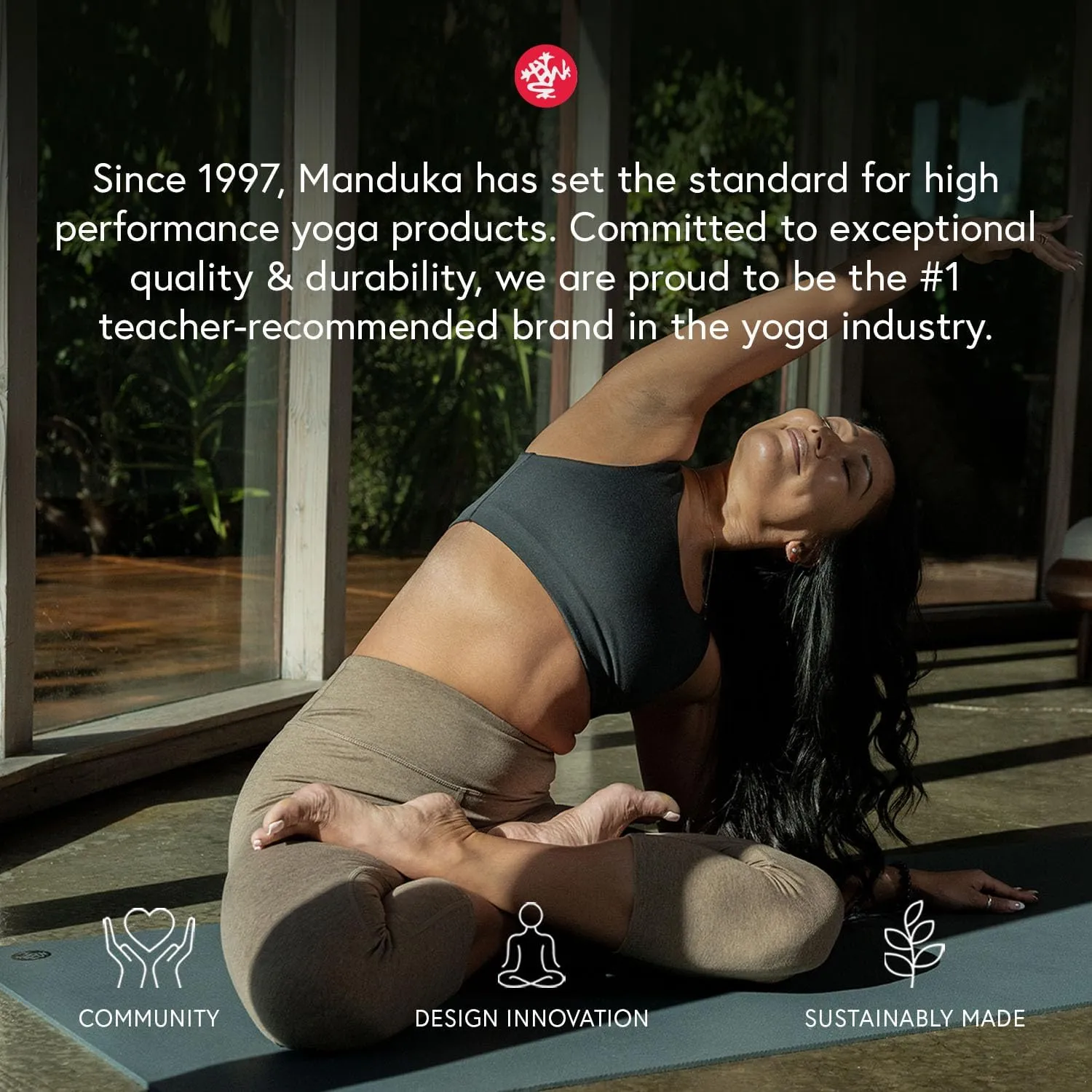 Manduka PRO Yoga Mat - Teacher Recommended, Non-Slip Textured 6mm Ultra-Dense, Hot Yoga Workout, Studio at Home Pilates