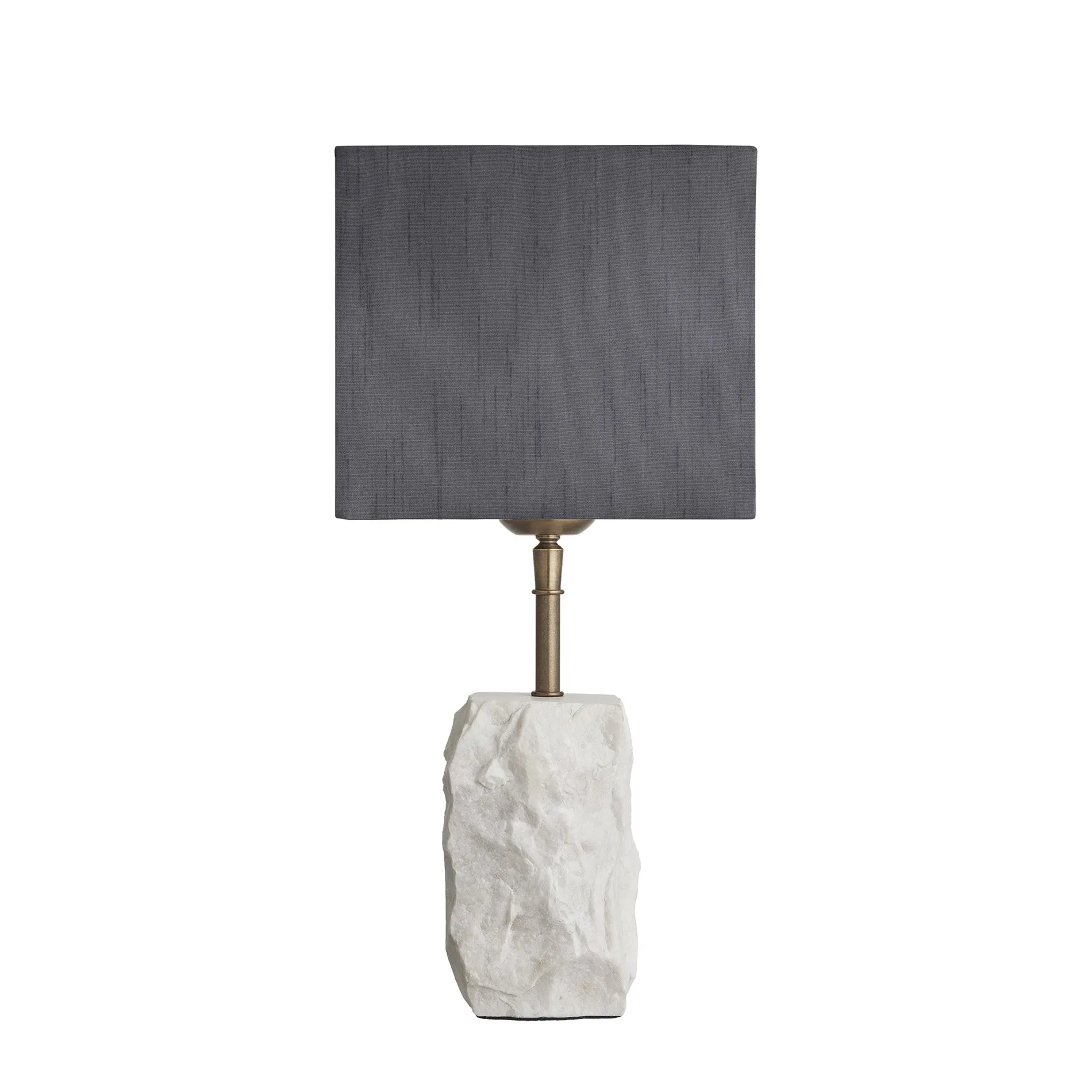 Marble Small Ridge Table Lamp - White