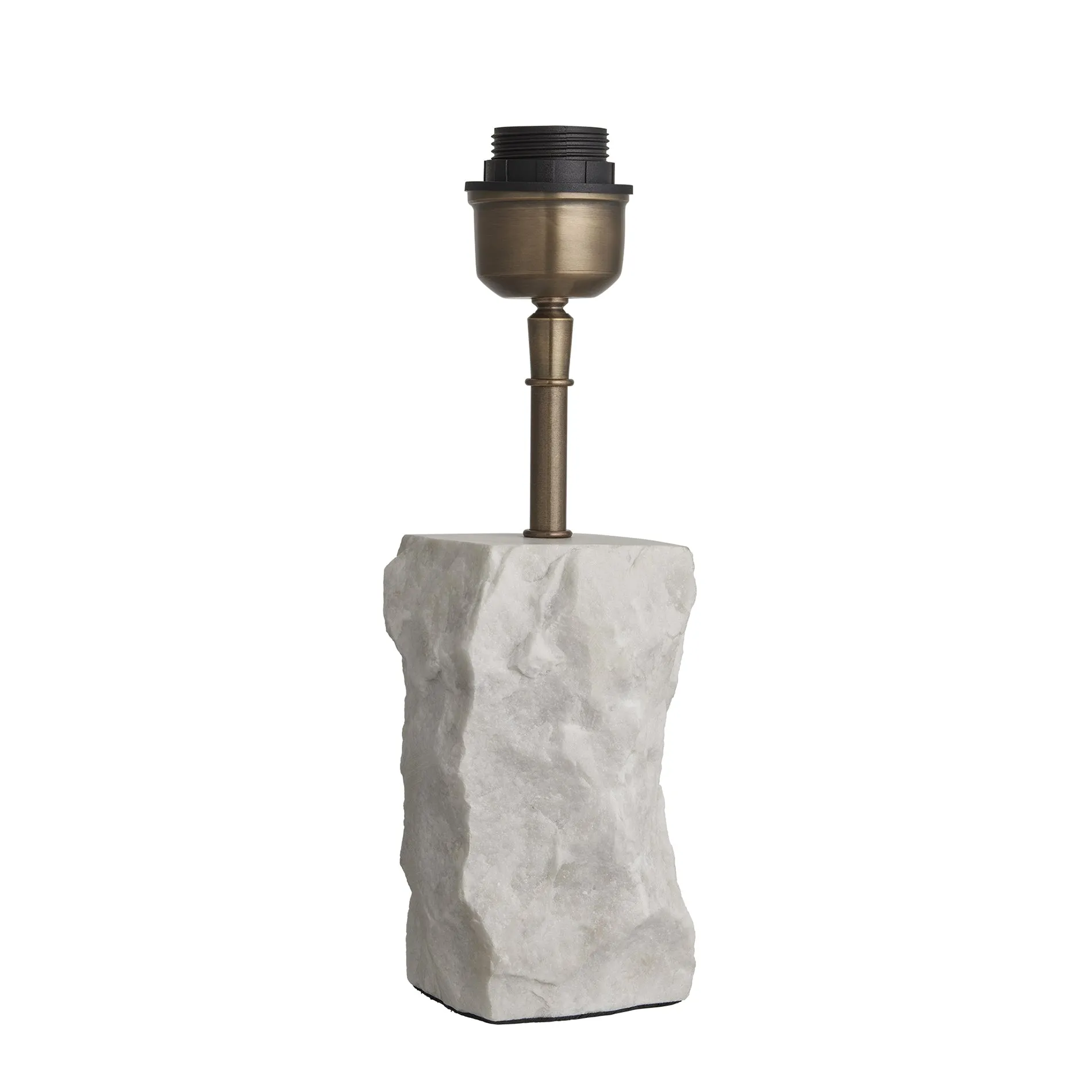 Marble Small Ridge Table Lamp - White