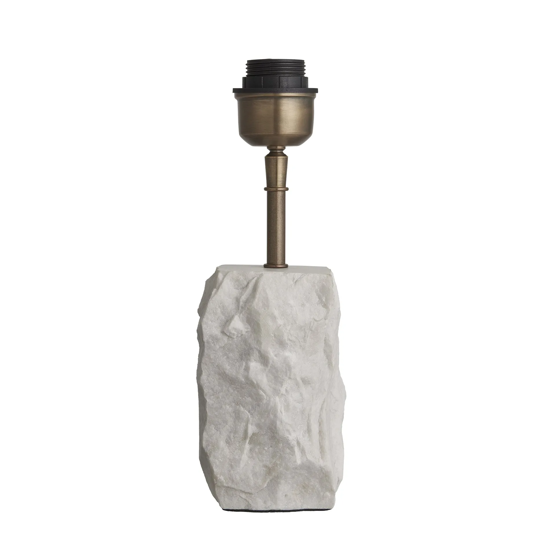Marble Small Ridge Table Lamp - White